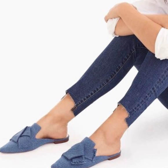 j crew pointed toe slides